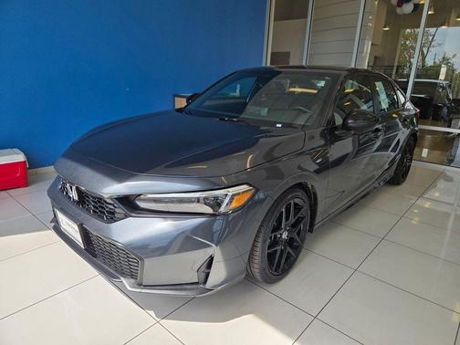 Solar Silver Metallic 2025 Honda Civic Sport