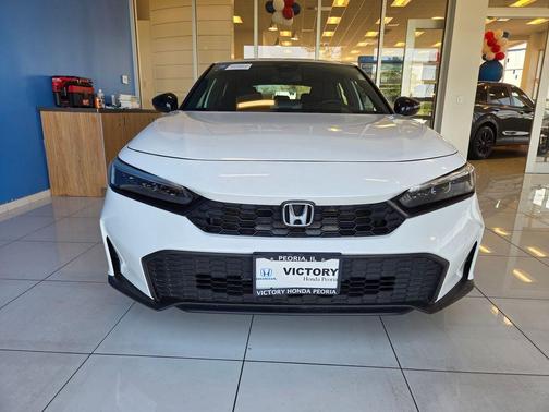Platinum White 2025 Honda Civic Sport