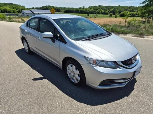 Alabaster Silver Metallic 2015 Honda Civic LX