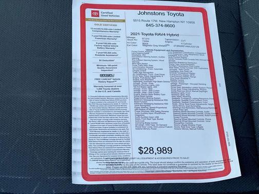 2021 Toyota RAV4 Hybrid XLE