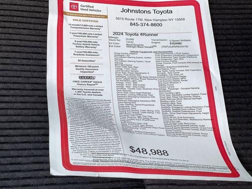 2024 Toyota 4Runner TRD Off Road