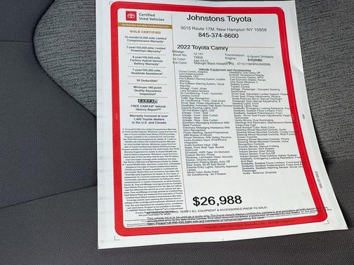2022 Toyota Camry LE