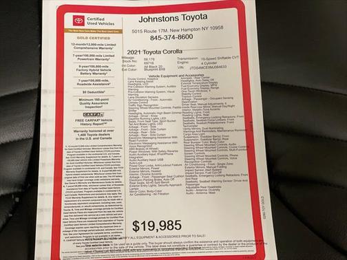 2021 Toyota Corolla SE