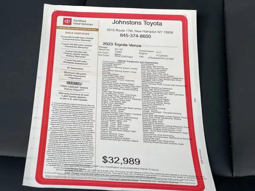 2023 Toyota Venza Nightshade Edition