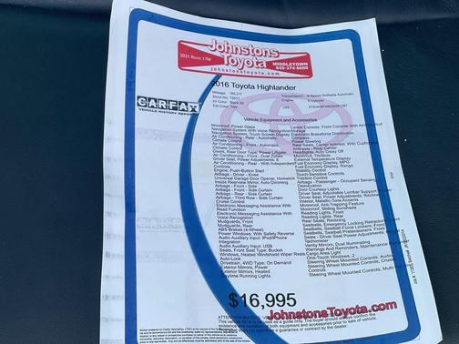 Creme Brulee Mica 2016 Toyota Highlander XLE