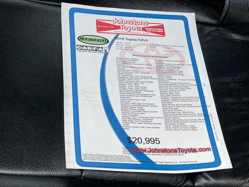 Black 2018 Toyota RAV4 Adventure