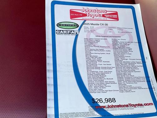 2025 Mazda CX-30 2.5 S Carbon Edition