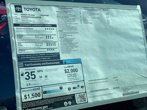 2025 Toyota Sienna Limited 7-Passenger