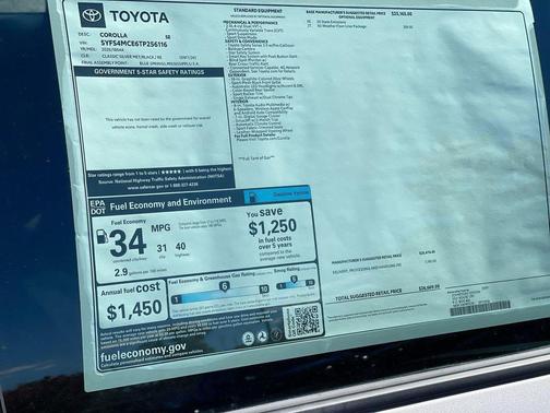2026 Toyota Corolla SE