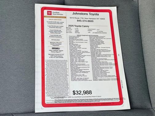 2025 Toyota Camry LE