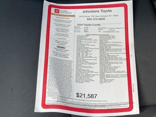 2024 Toyota Corolla LE
