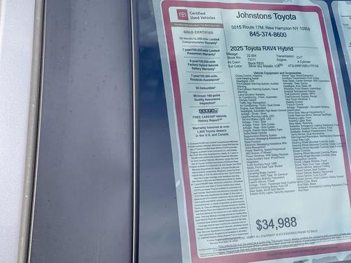 2025 Toyota RAV4 Hybrid SE