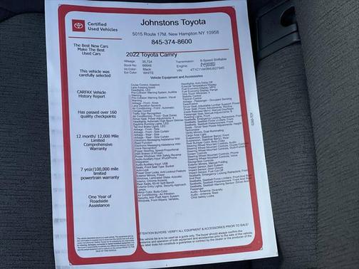 2022 Toyota Camry LE