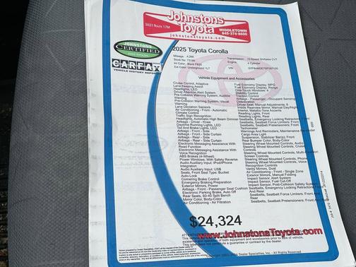 2025 Toyota Corolla LE