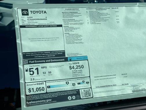 2025 Toyota Camry LE