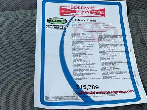 2018 Nissan Frontier S