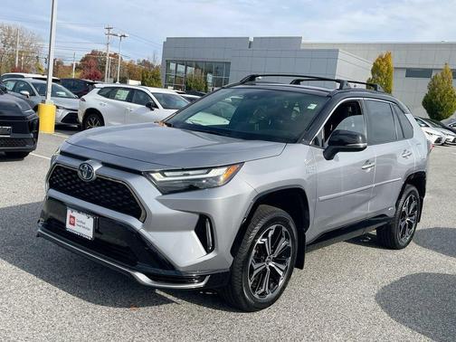Silver Sky Metallic/Midnight Black Metallic 2022 Toyota RAV4 Prime XSE