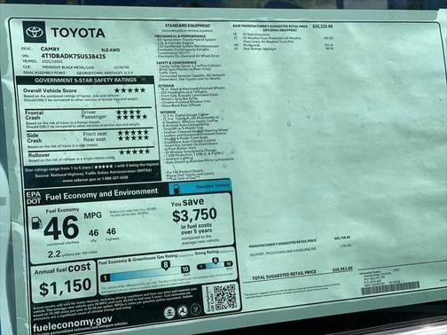 2025 Toyota Camry XLE