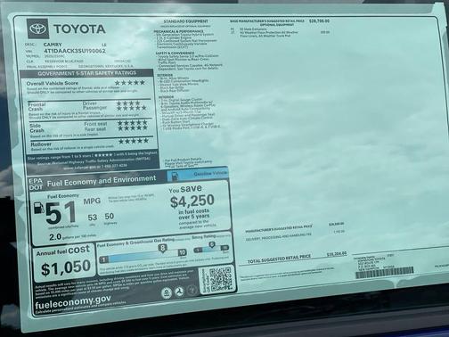 2025 Toyota Camry LE