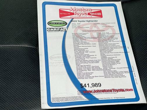 2024 Toyota Highlander Platinum