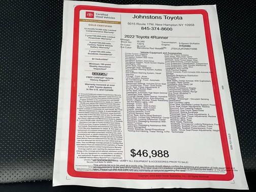 2022 Toyota 4Runner Limited