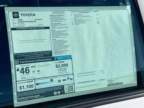 2026 Toyota Camry Nightshade