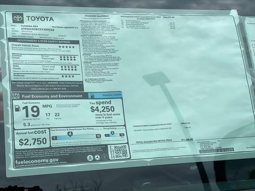 2025 Toyota Tundra Platinum