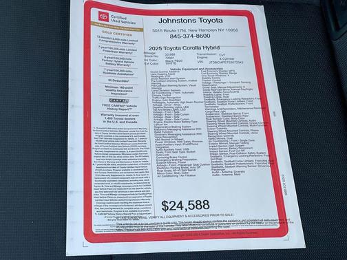 2025 Toyota Corolla Hybrid SE