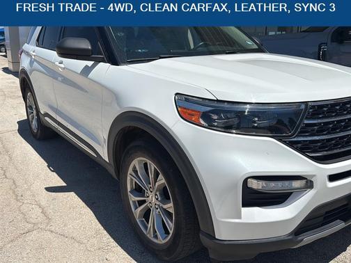 Star White Metallic Tri-Coat 2020 Ford Explorer XLT