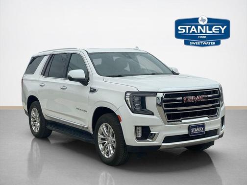 White Frost Tricoat 2021 GMC Yukon SLT
