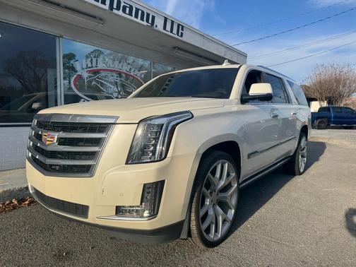 White Diamond Tricoat 2015 Cadillac Escalade ESV Platinum