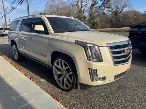 White Diamond Tricoat 2015 Cadillac Escalade ESV Platinum