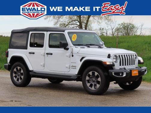 Bright White Clearcoat 2020 Jeep Wrangler Unlimited Sahara