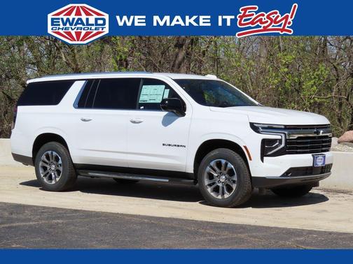 Summit White 2026 Chevrolet Suburban LT