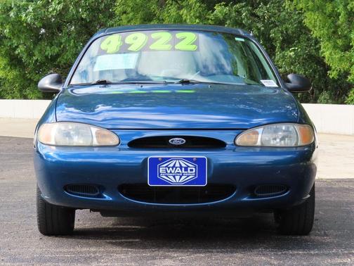 Atlantic Blue Clearcoat Metallic 1998 Ford Escort SE