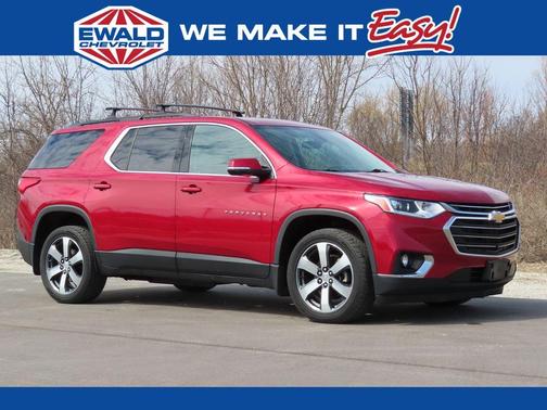 Cajun Red Tintcoat 2019 Chevrolet Traverse LT Leather