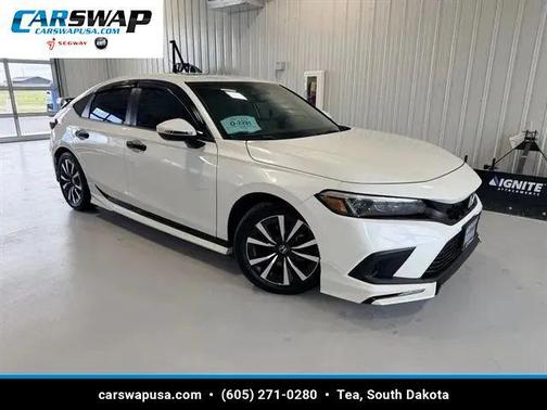Platinum White Pearl 2023 Honda Civic EX-L