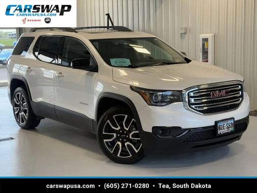 White Frost Tricoat 2019 GMC Acadia SLT-1