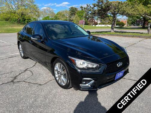 Black Obsidian 2019 INFINITI Q50 3.0t LUXE