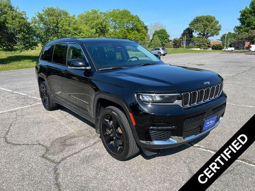 Diamond Black Crystal Pearlcoat 2021 Jeep Grand Cherokee L Limited