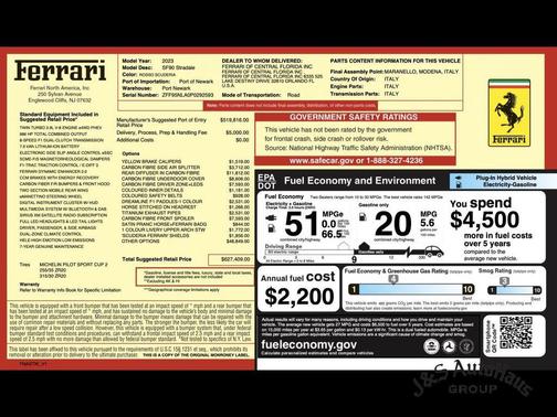 2023 Ferrari SF90 Stradale Base