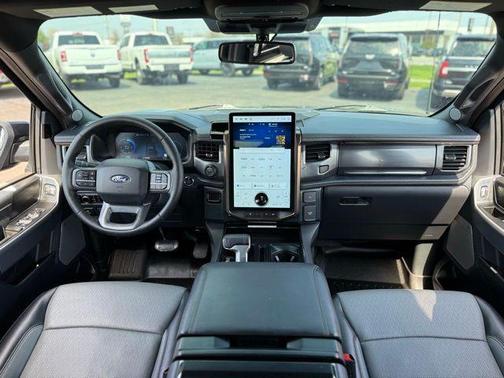 Antimatter Blue Metallic 2025 Ford F-150 Lightning LARIAT