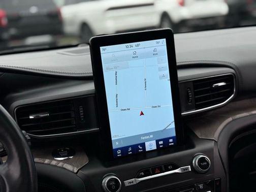 Star White Metallic Tri-Coat 2020 Ford Explorer Platinum