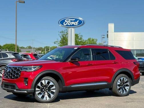Rapid Red Metallic Tinted Clearcoat 2026 Ford Explorer Platinum