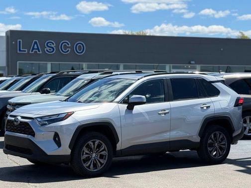 Silver Sky Metallic 2024 Toyota RAV4 Hybrid XLE Premium