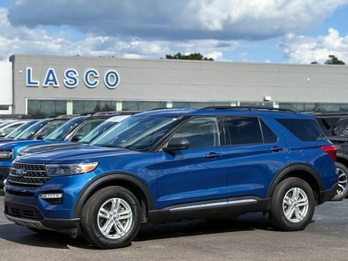 Atlas Blue Metallic 2023 Ford Explorer XLT