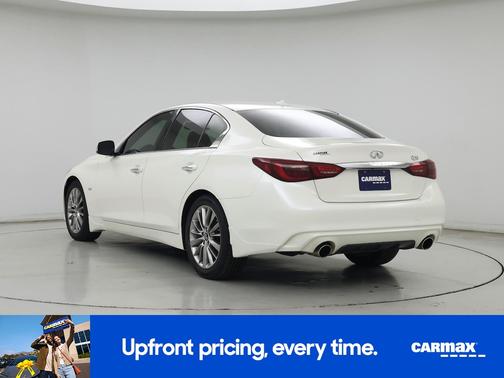 White 2019 INFINITI Q50 Luxe