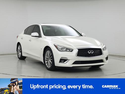 White 2019 INFINITI Q50 Luxe