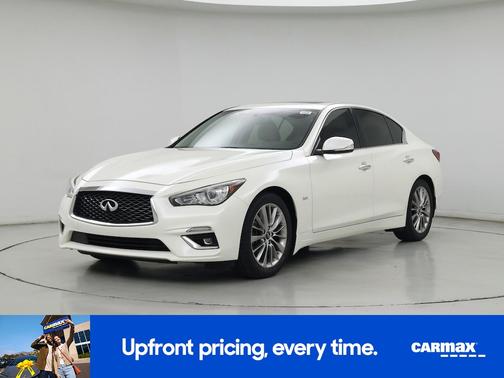 White 2019 INFINITI Q50 Luxe