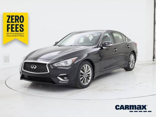 Black 2023 INFINITI Q50 Luxe